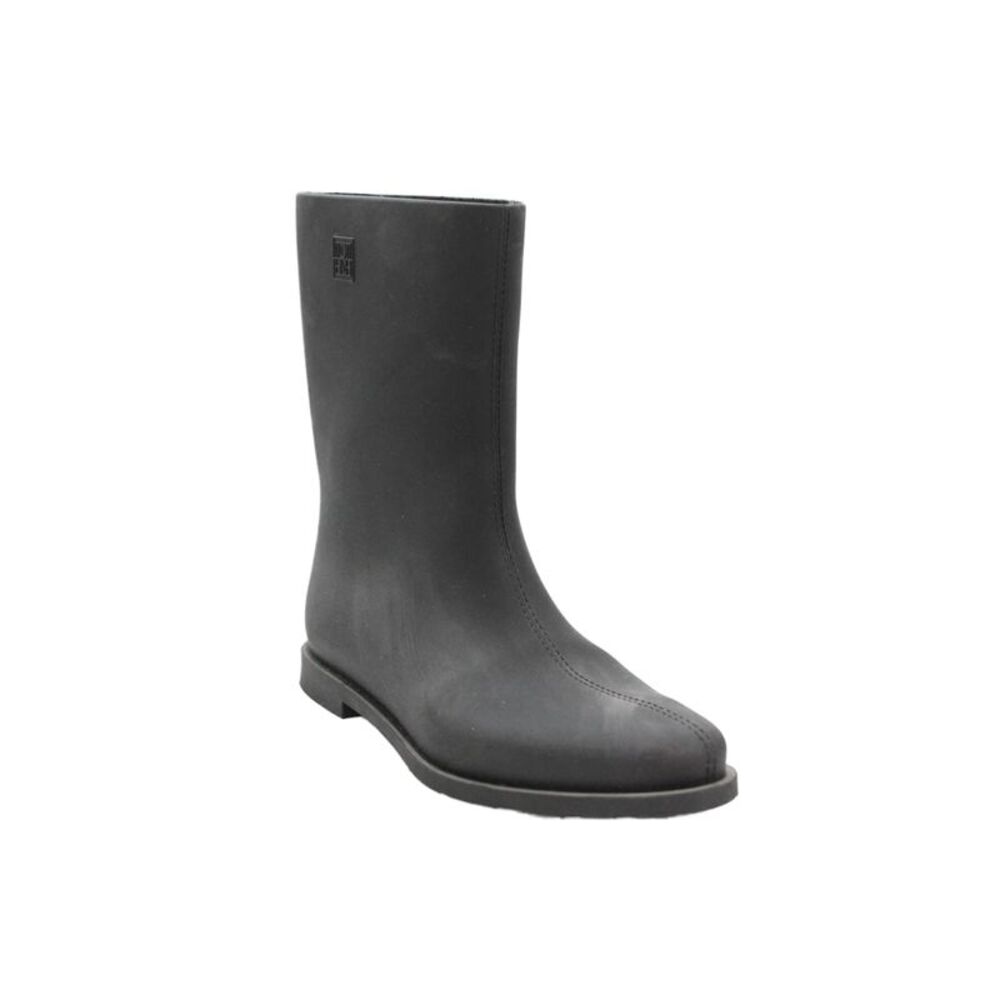 Toteme Womens Slip On Round Toe Logo Rubber Rain Boots Black Size 39